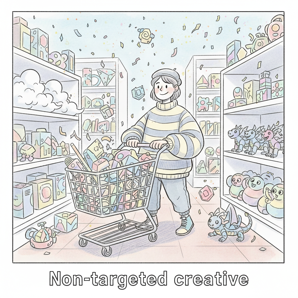 Non-targeted creative